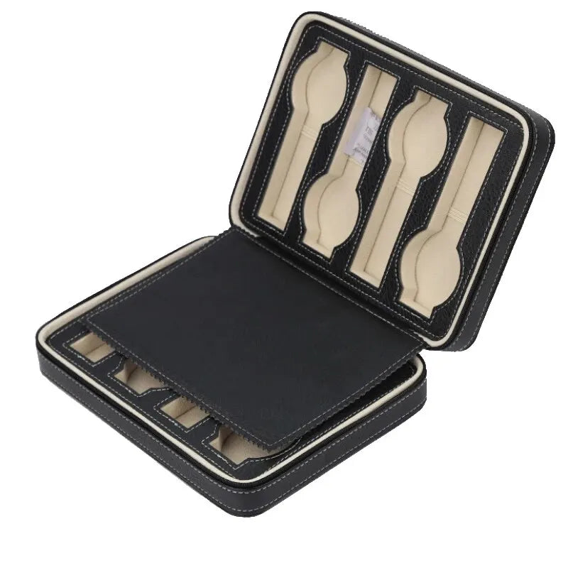 Portable Travel Watch Case with watches displayed