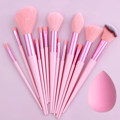 Liora SilkTouch Makeup Brush Set in use