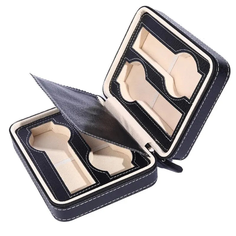 Portable Travel Watch Case packed for travel