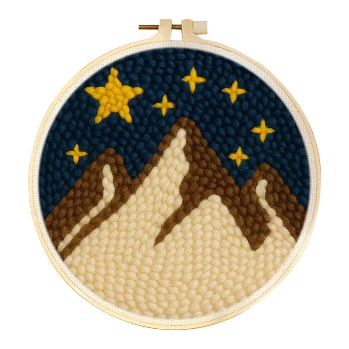 DIY Punch Needle Landscape Kit final look
