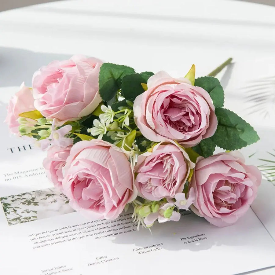 Rosavique Silk Rose Stem close-up