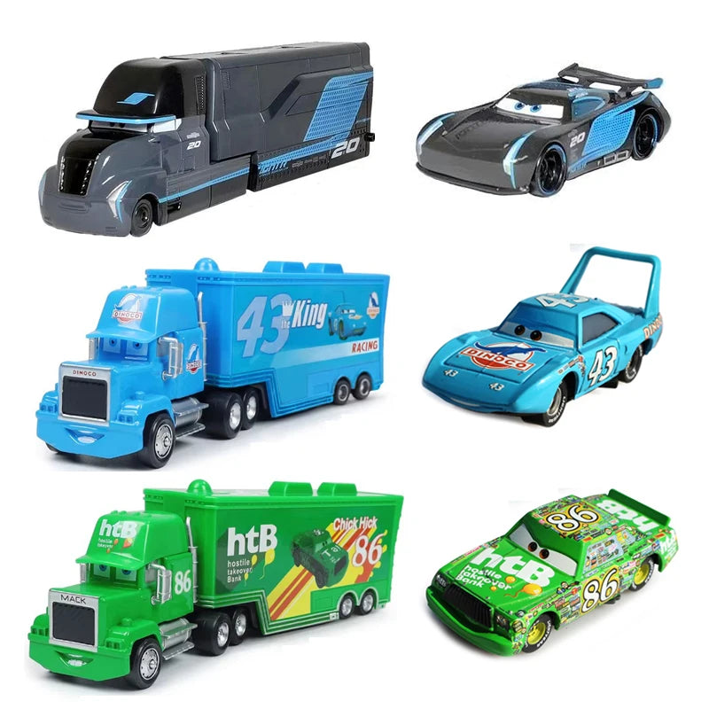 Pixar Cars Truck Toy Hauler Jackson Storm Cruz Ramires Daniel Swervez's Hauler Gale Beaufort Cardrey Wong Alloy Diecast Toy Gift