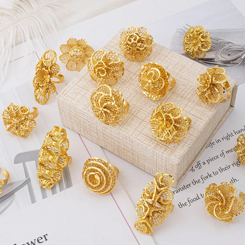 Rotating Flower Ring gift presentation