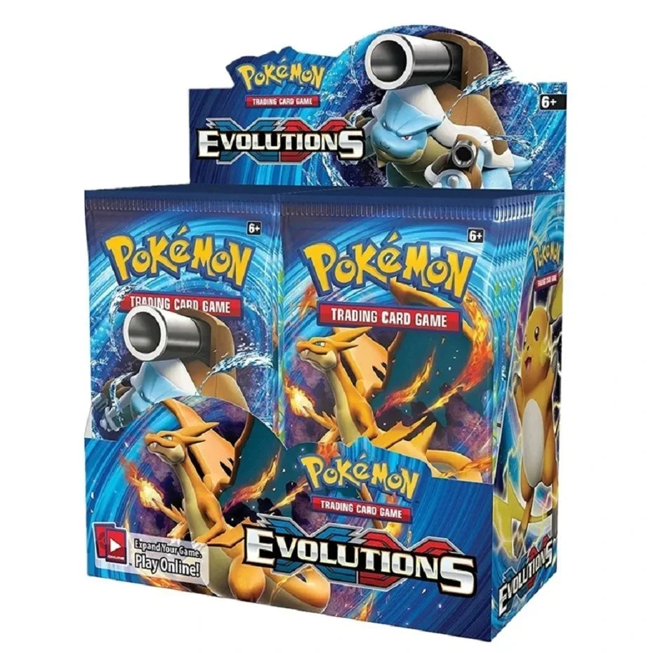 ★Newest 324Pcs Pokemon Cards Sun & Moon XY Evolutions Pokemon Booster Box Collectible Tradiner Card Game toy for children！