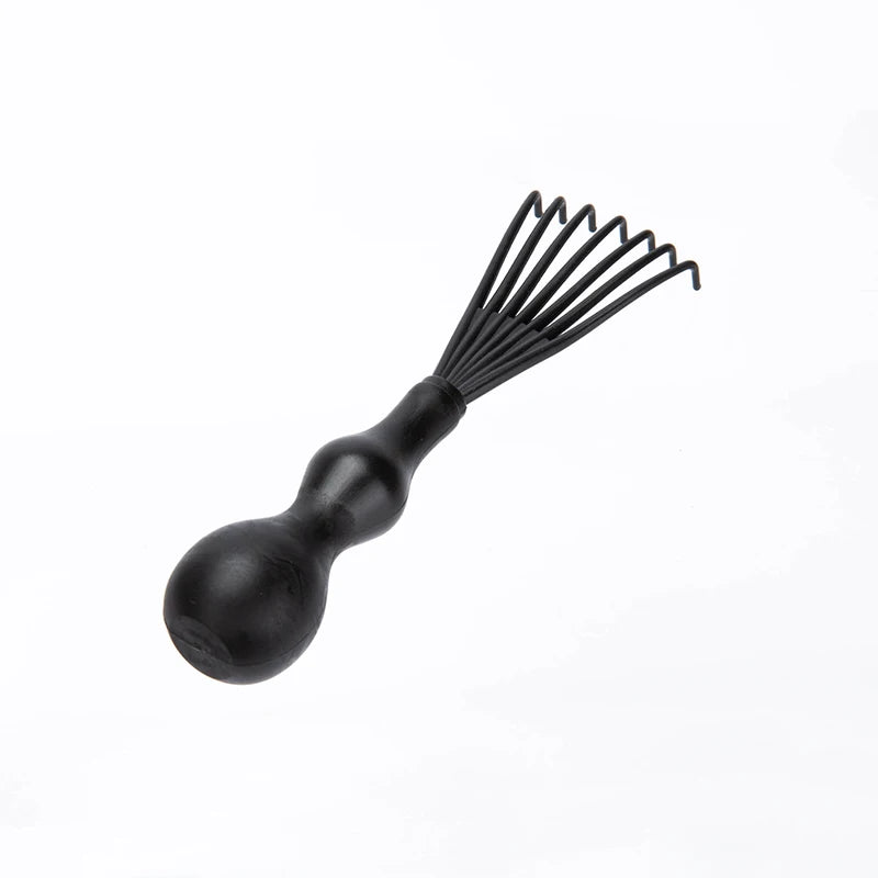 Anti-Static Detangling Brush in use