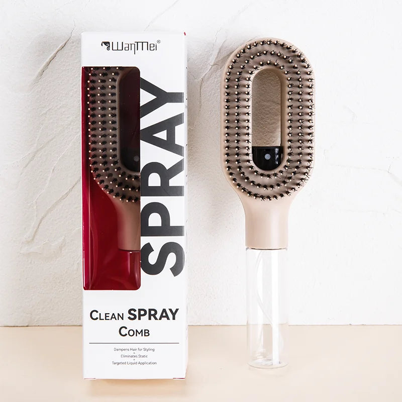 Mistavelle AquaComb Mist Brush in use