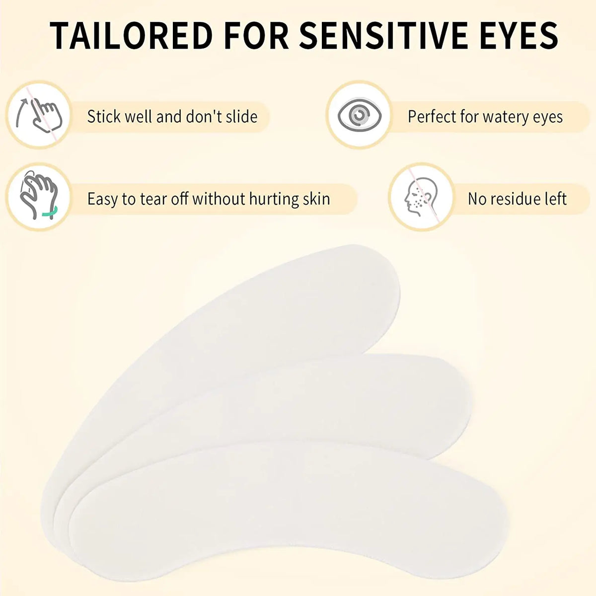 Virelle EyeCloud Lash Pads in use
