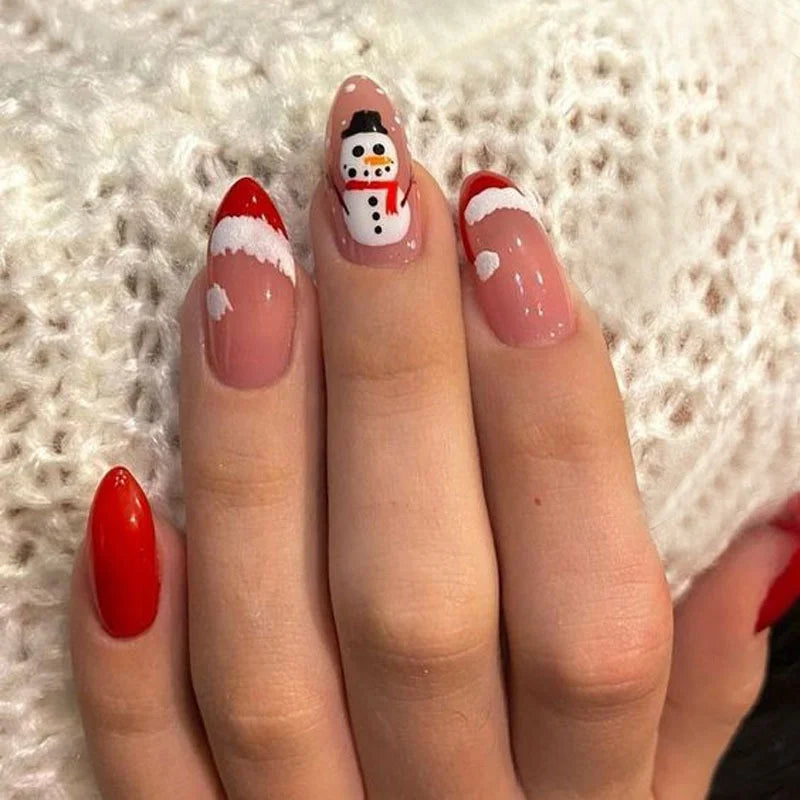 Christmas Snowflake Press-On Nails packaging