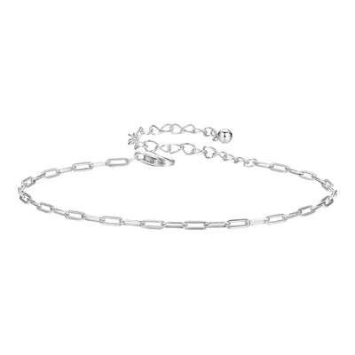 BAMOER Square Chain Silver Bracelet gift presentation