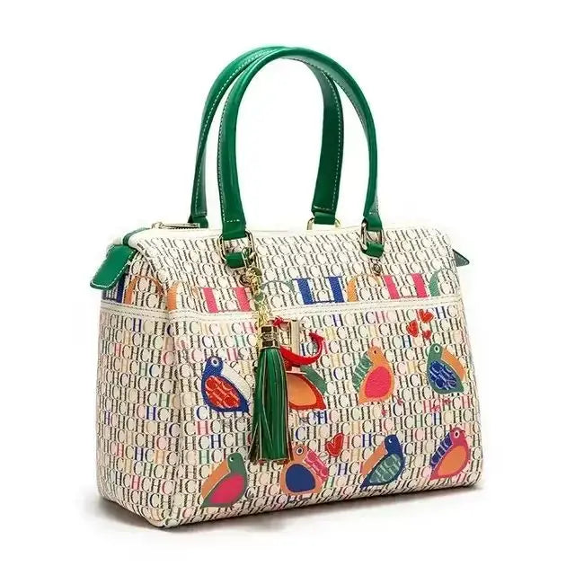 CH Ladies Bucket Bag Luxury Brand Designer New Ladies Large Capacity Exquisite Floral Pattern Travel Banquet High Grade Handbag