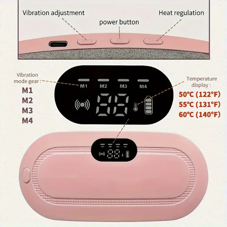 Rechargeable Heating Belt close-up