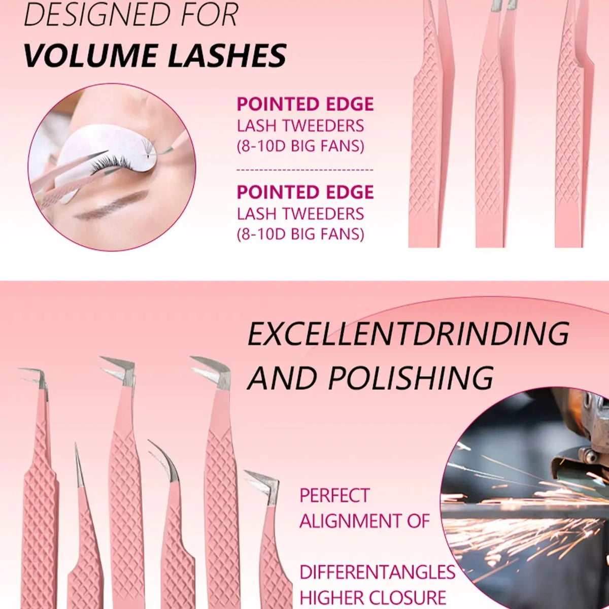 Elvoria LashPoint Precision Tweezers gift presentation