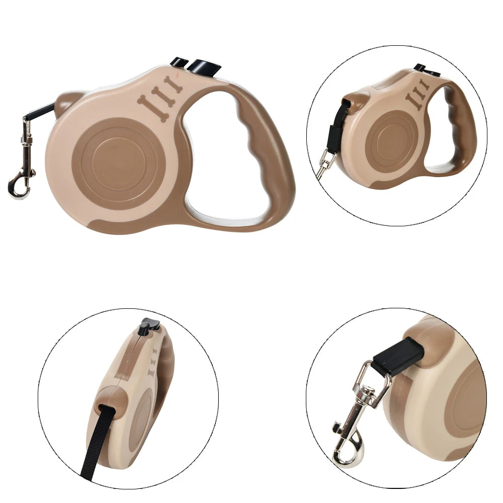 Retractable Pet Leash - Coffee