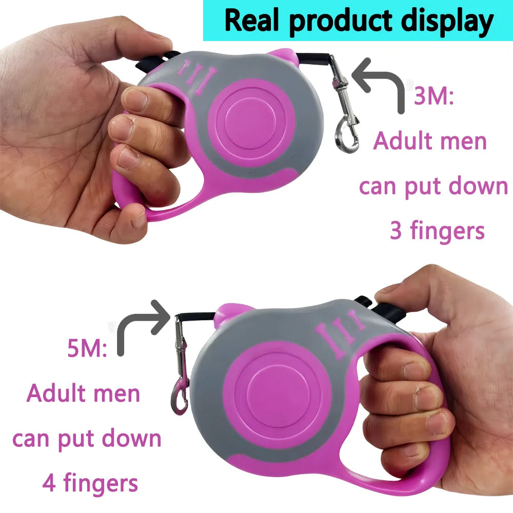 Retractable Pet Leash - Purple