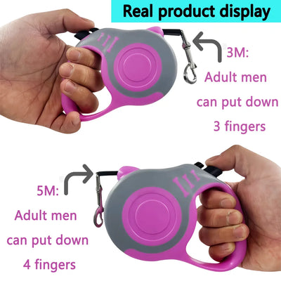 Retractable Pet Leash - Purple