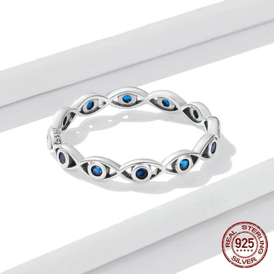 BAMOER Blue Zircon Ring - Style A