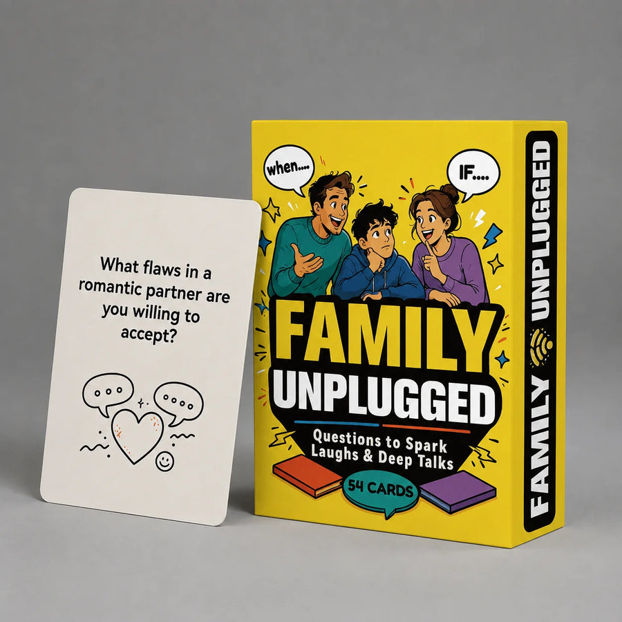 Family Discussion Card Game close-up