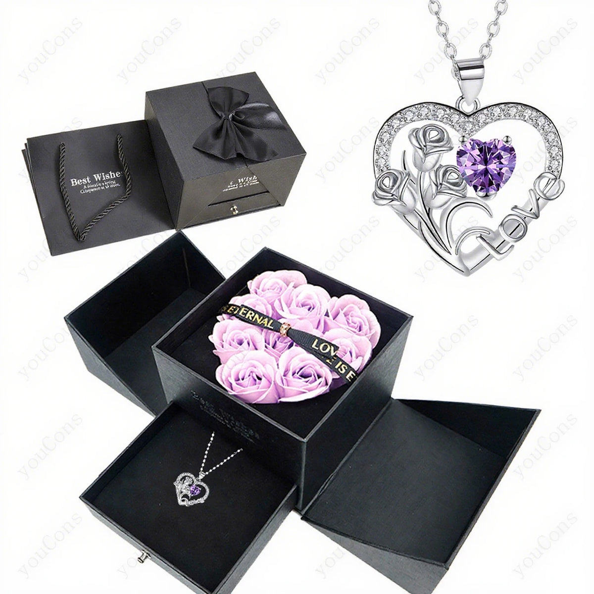 Zircon Heart Necklace full collection