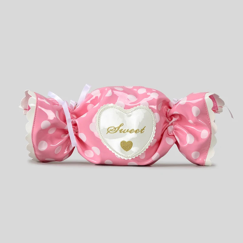 Candy Shape Crossbody Bag worn crossbody