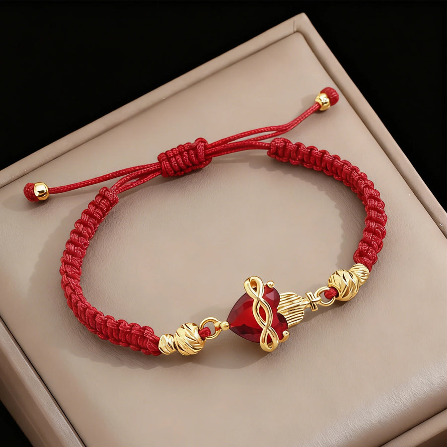 Sacred Heart Cross Bracelet