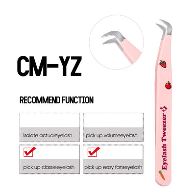 Roselle LashGrip Precision Tweezers - Style 3