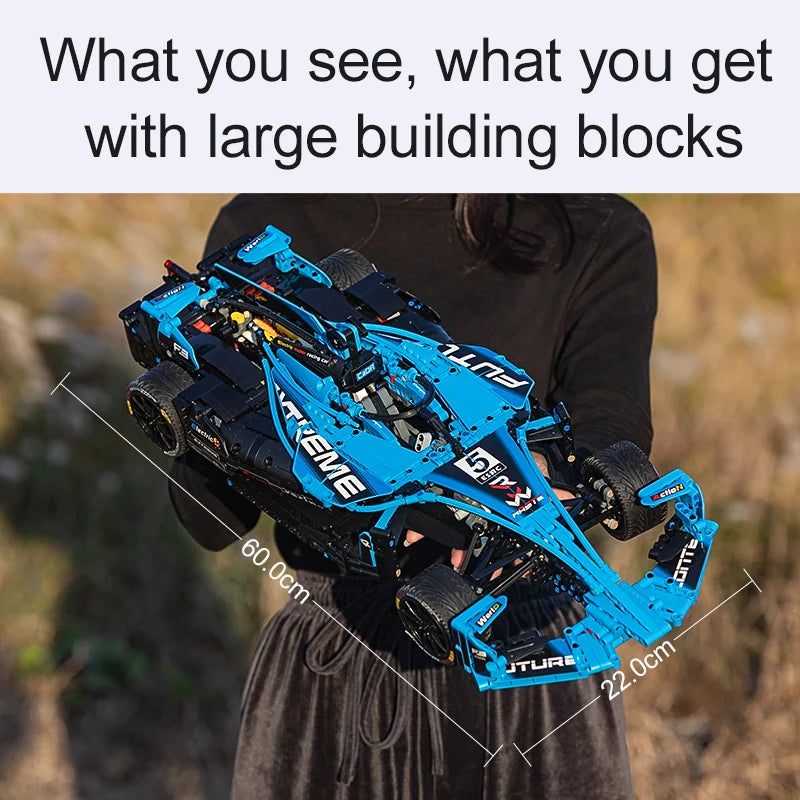 RC Drift Racing Car Building Block Set remote control detail