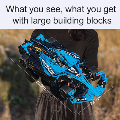RC Drift Racing Car Building Block Set remote control detail