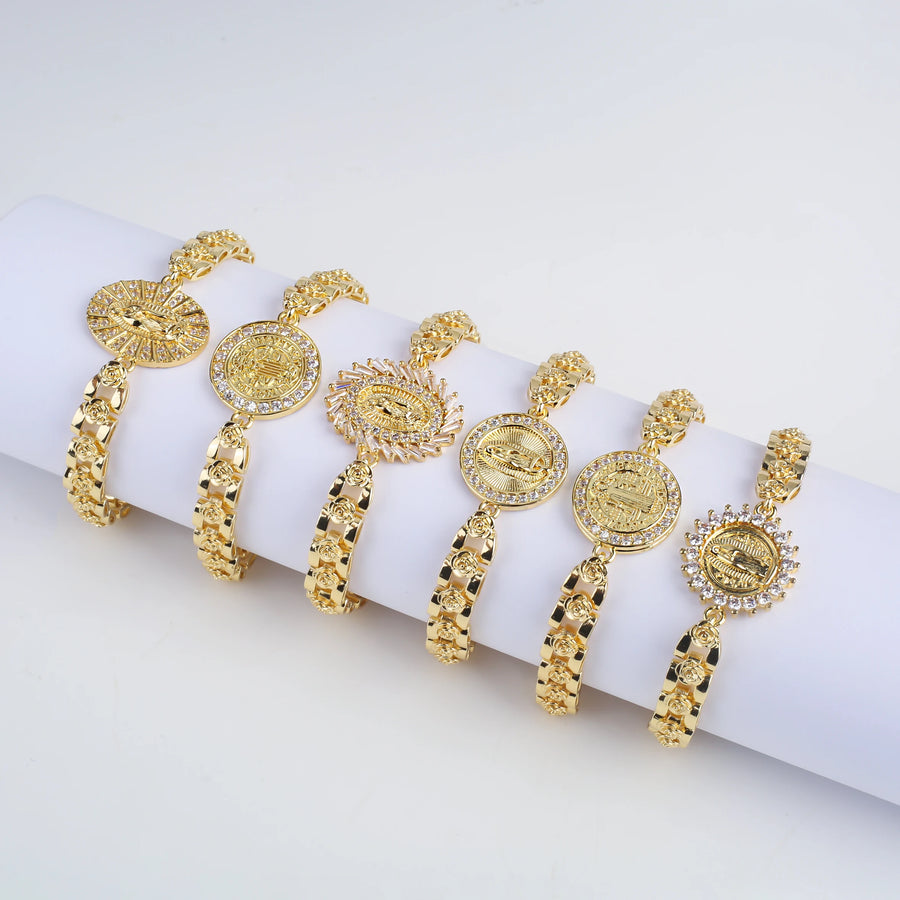 Rosette Virgin Mary Bracelet