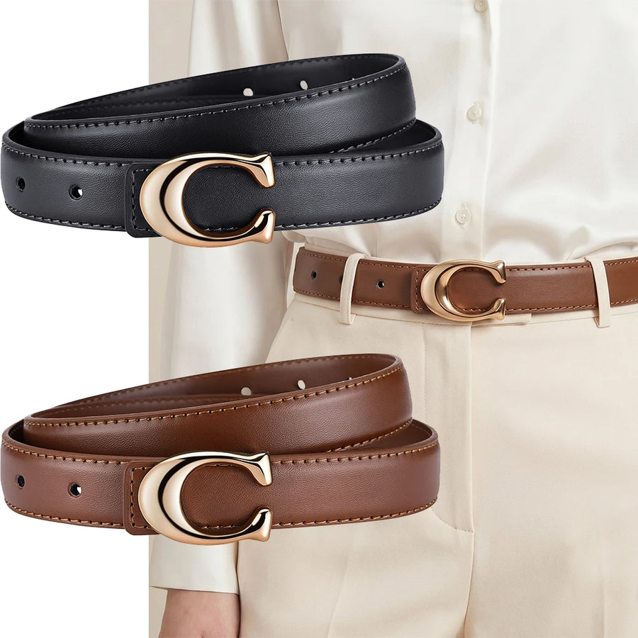 Veloura C-Buckle Belt close-up