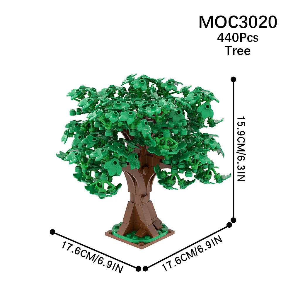 Tree Series Building Block Set size reference