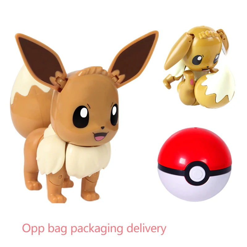 22 Styles Pokemon Action Figure Poke Ball Toy Doll Pikachu Eevee Gyarados Charizard Mew Mewtwo Elf Pocket Monster Pokeball Model