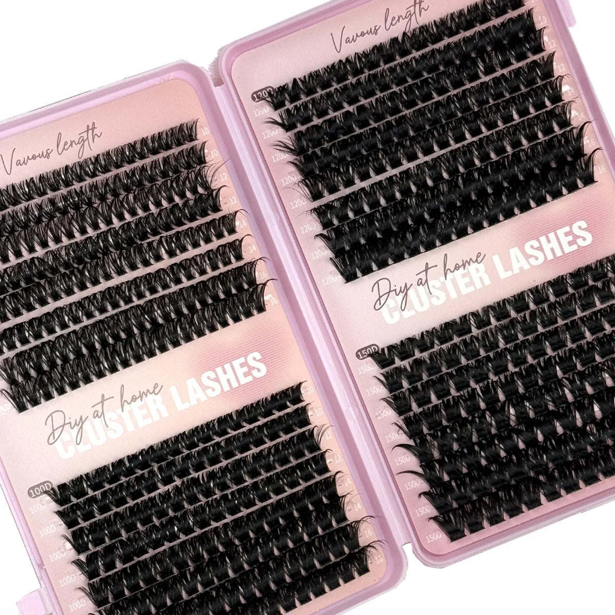 32-Row 3D Wispy Lash Cluster Set close-up