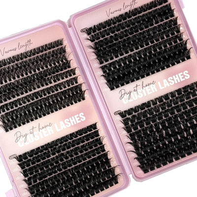 32-Row 3D Wispy Lash Cluster Set close-up