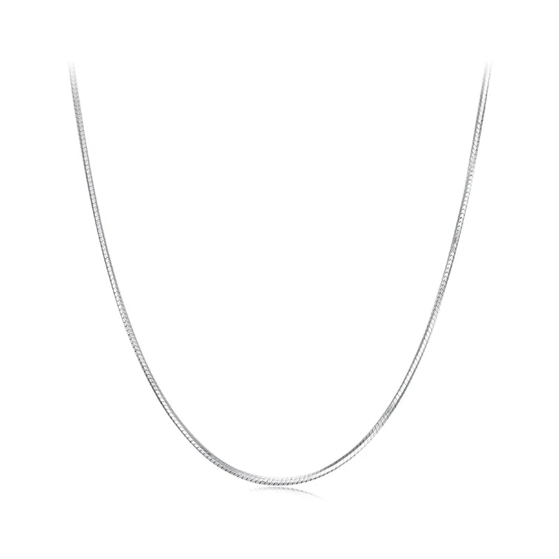 BAMOER Stackable Snake Chain Necklace
