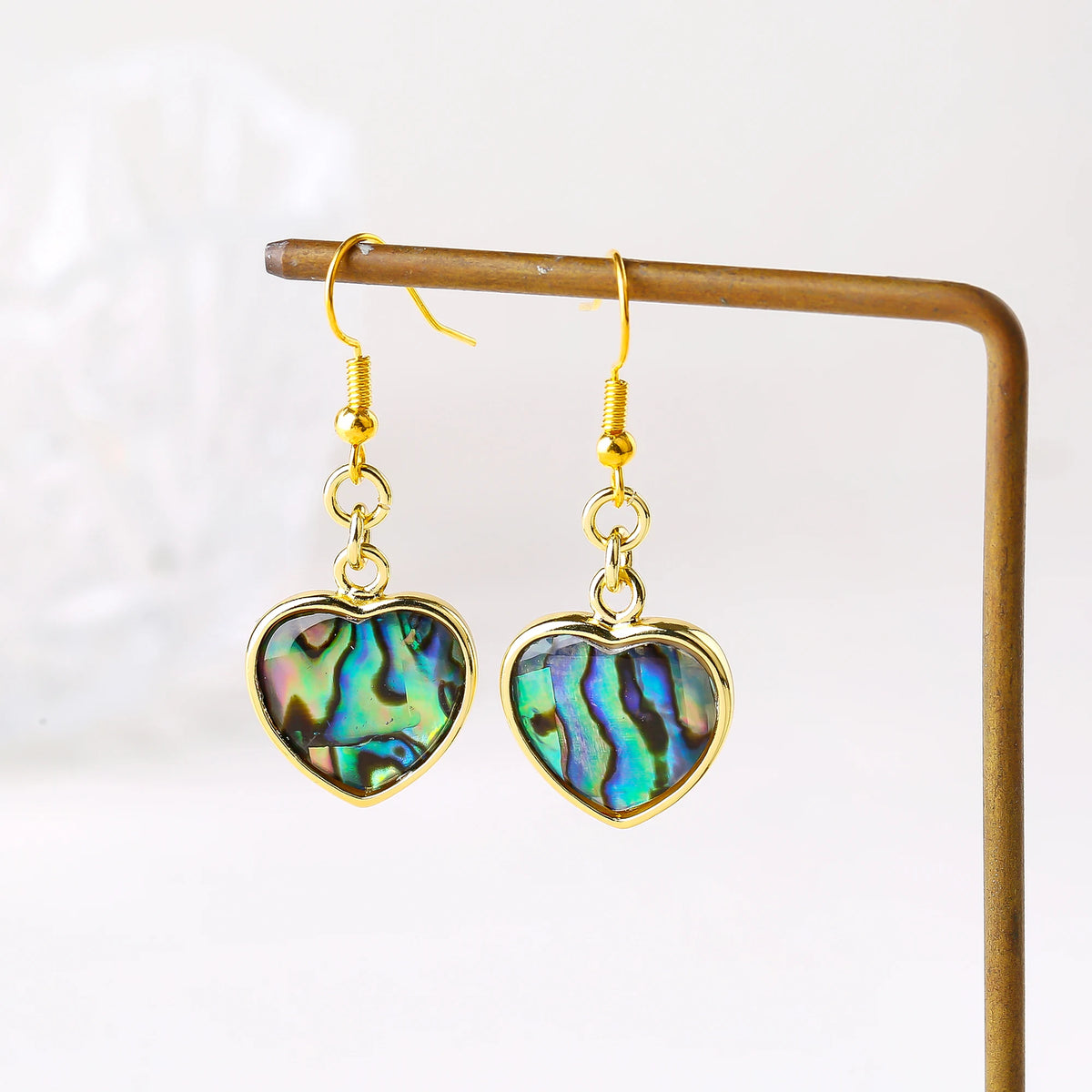 Shell Drop Earrings close-up