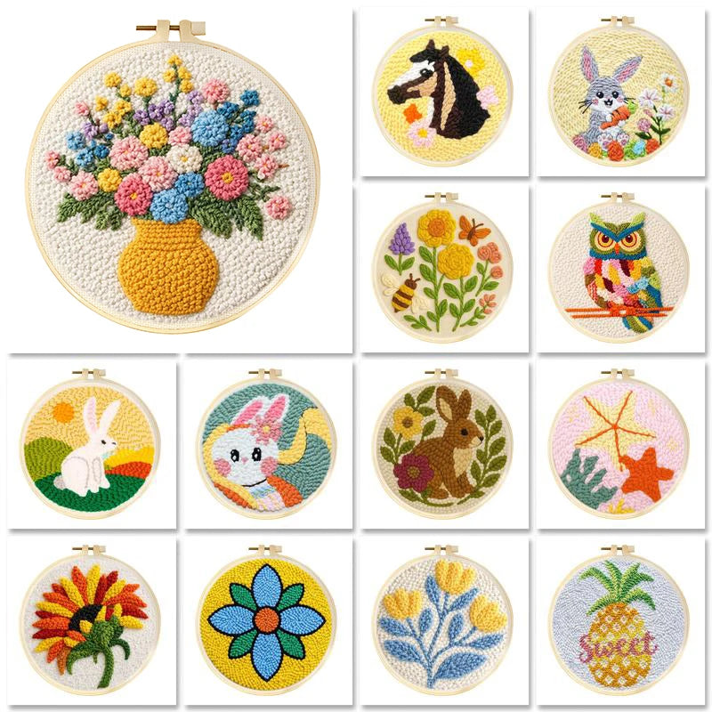 DIY Punch Needle Animal Kit