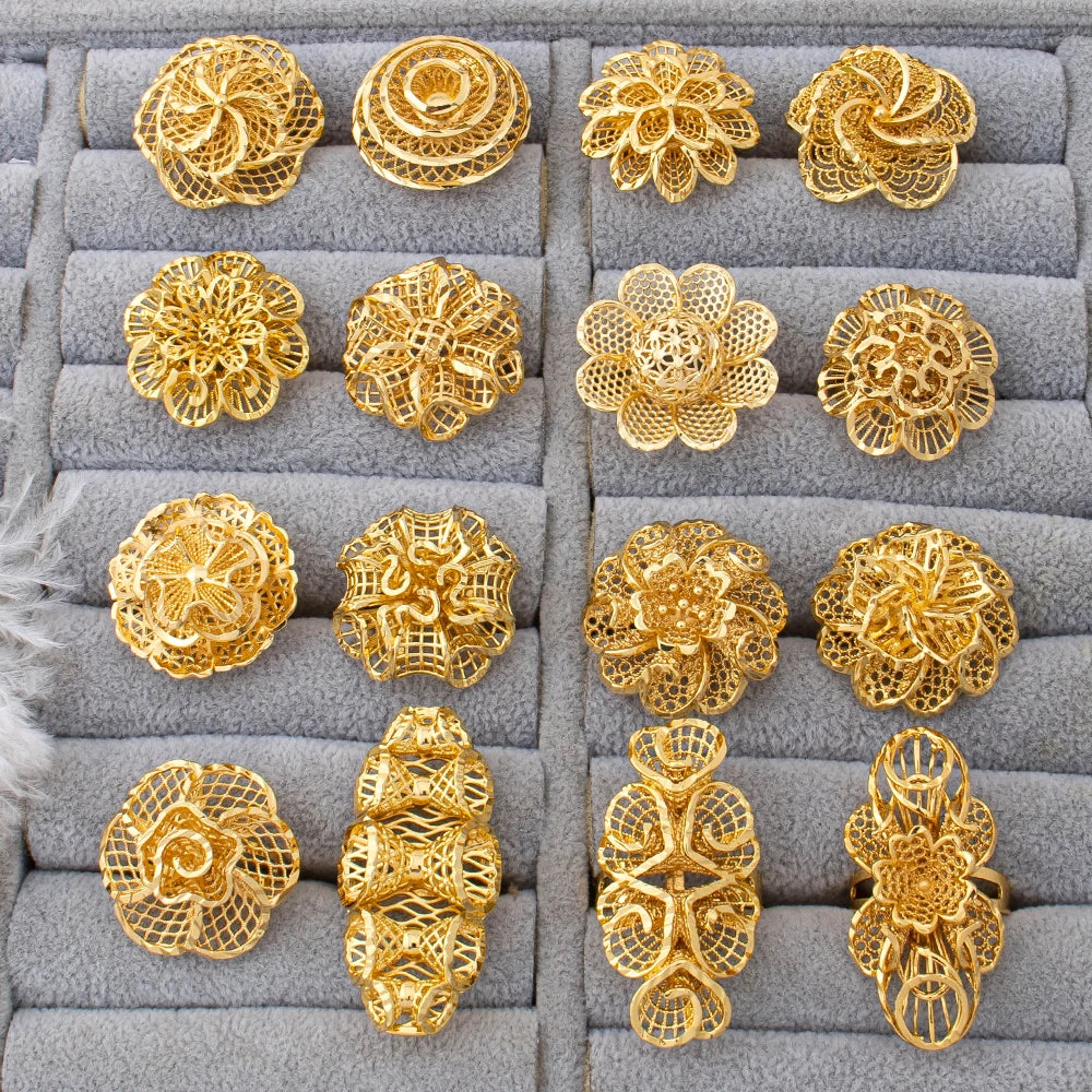 Vintage Filigree Flower Statement Ring full collection