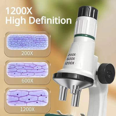Pocket Biology Microscope in use