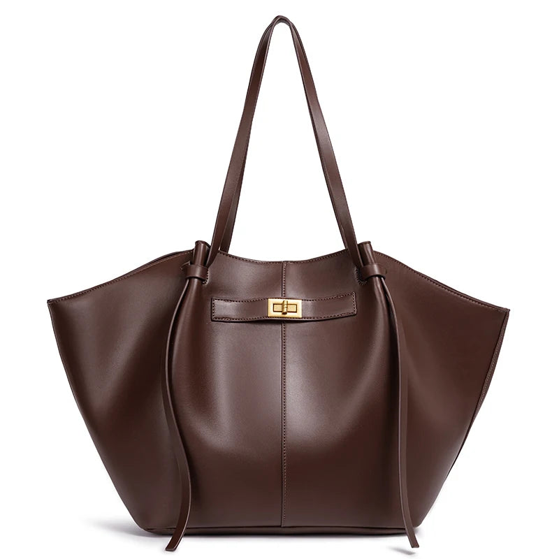 Women's Large Tote Bag - Brown