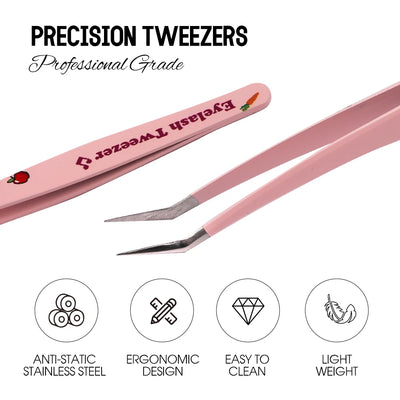 Roselle LashGrip Precision Tweezers - Style 1