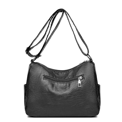 Large Capacity Commuter Messenger Bag - Brown