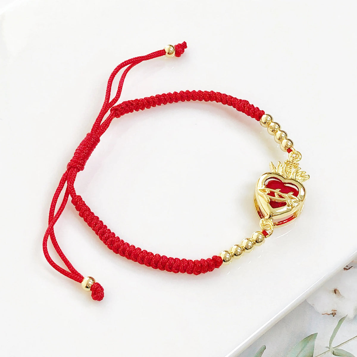Sacred Heart Cross Bracelet lifestyle shot