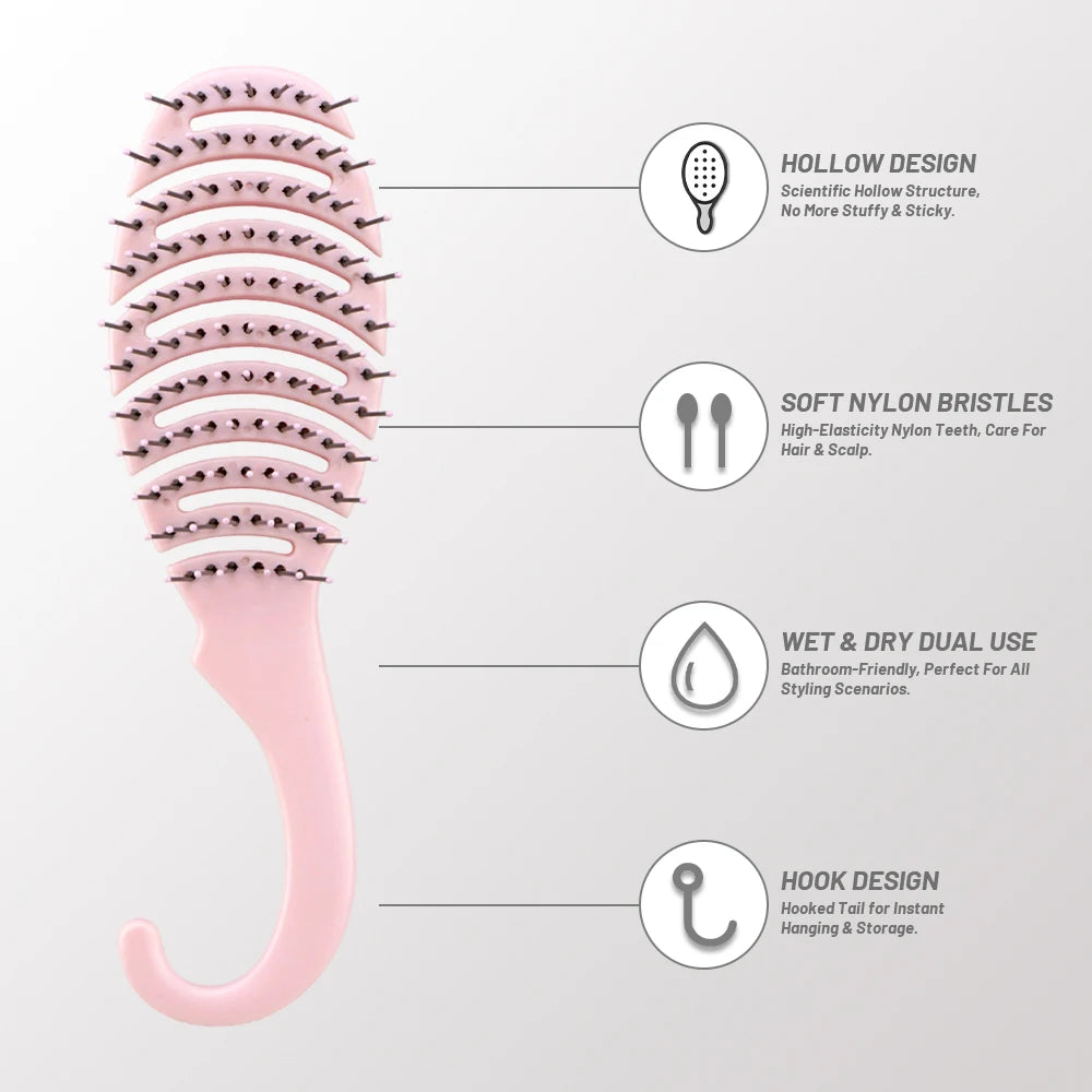 Velmora GlideBrush Detangling Hair Brush close-up