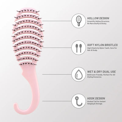 Velmora GlideBrush Detangling Hair Brush close-up
