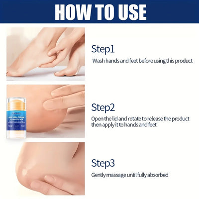 60% Urea Foot Cream Stick before and after