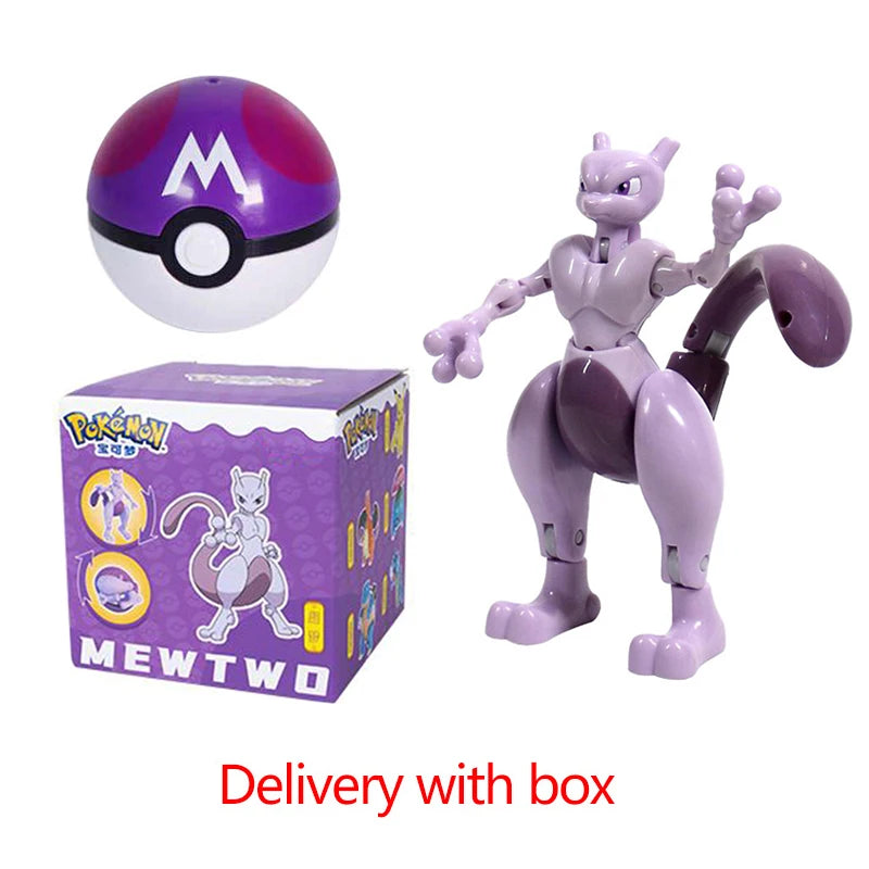 22 Styles Pokemon Action Figure Poke Ball Toy Doll Pikachu Eevee Gyarados Charizard Mew Mewtwo Elf Pocket Monster Pokeball Model