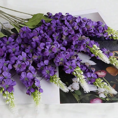 Hyacinta Silk Hyacinth Flower Set - Purple