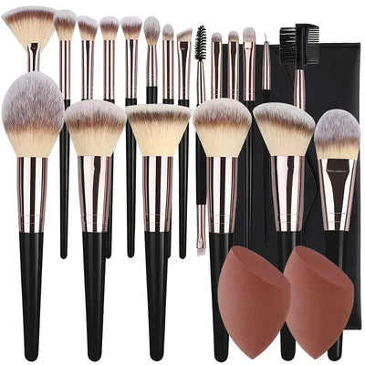Veloura SoftBlend Makeup Brush Set bristle detail
