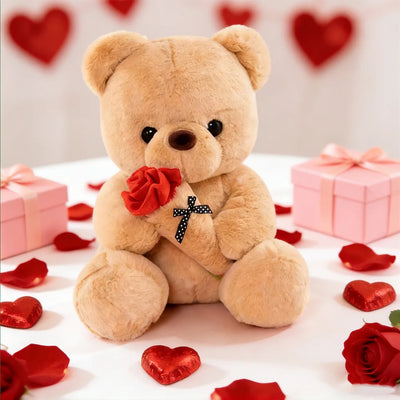 Wedding Rose Bear Plush Toy