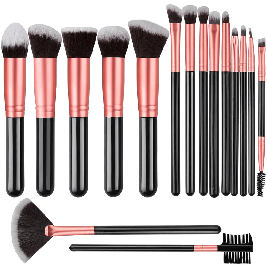 Lunovia BeautyPro Makeup Brush Set close-up